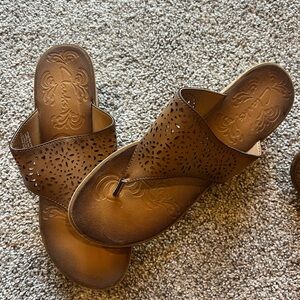 Clarks wedge sandals